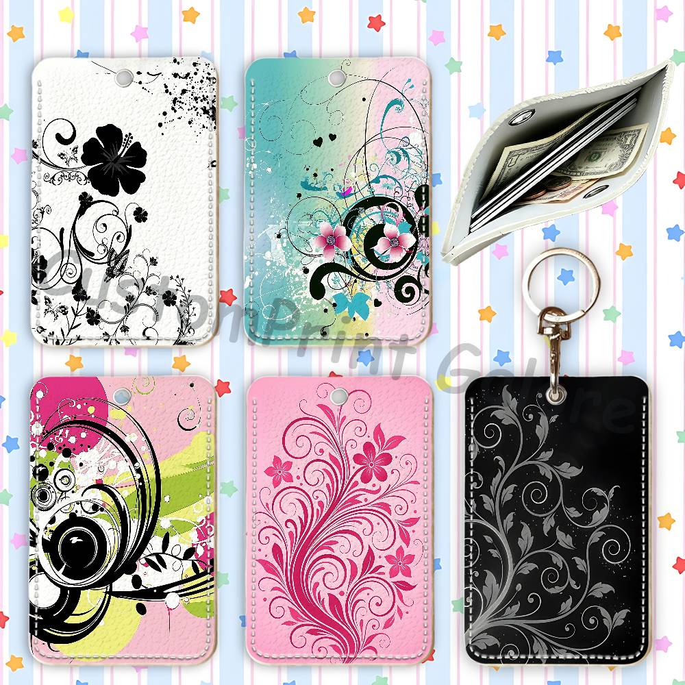 Leather Work Is - Vectorflourish Floral Metro Frutiger Floral PU