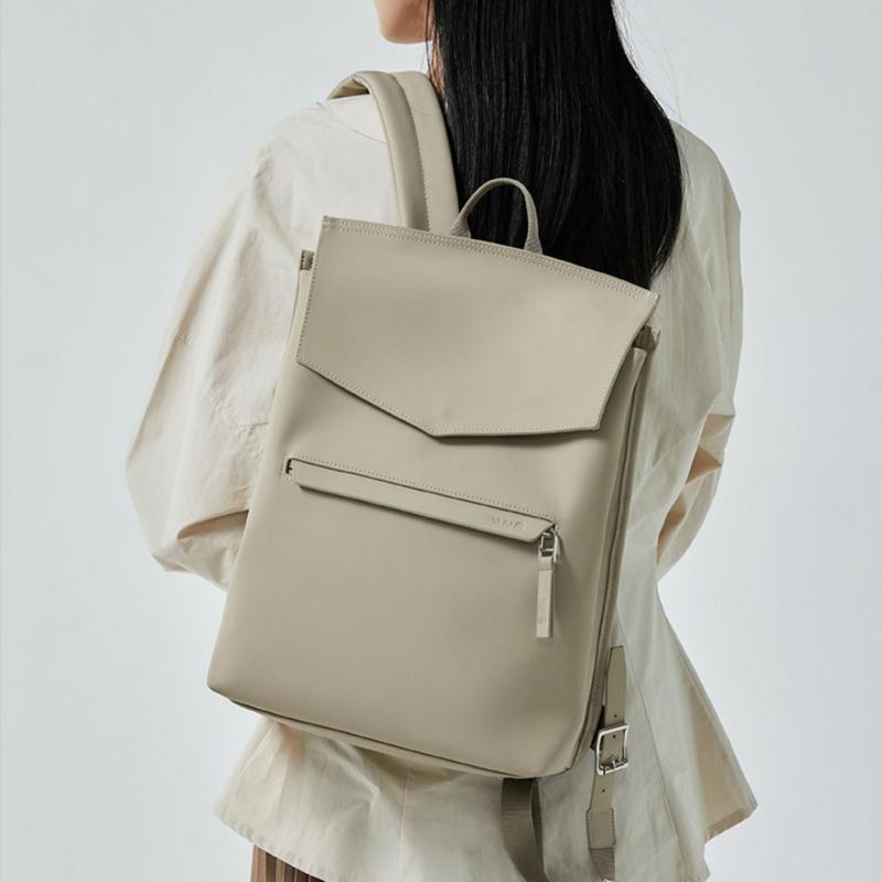 Leather Work Backpack - Fashion New Japanese And Korean Simple