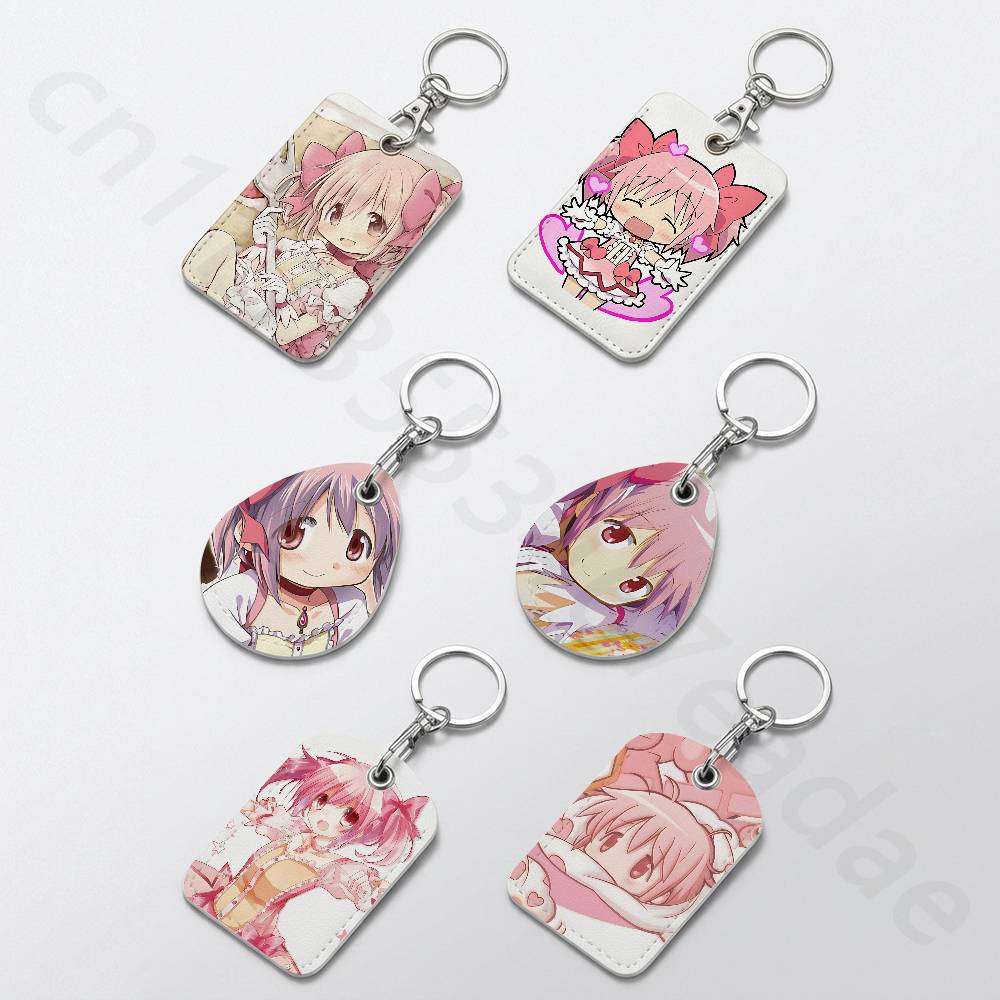 Leather Work - P-Puella Magi K-Kaname Madoka Holder Keychain