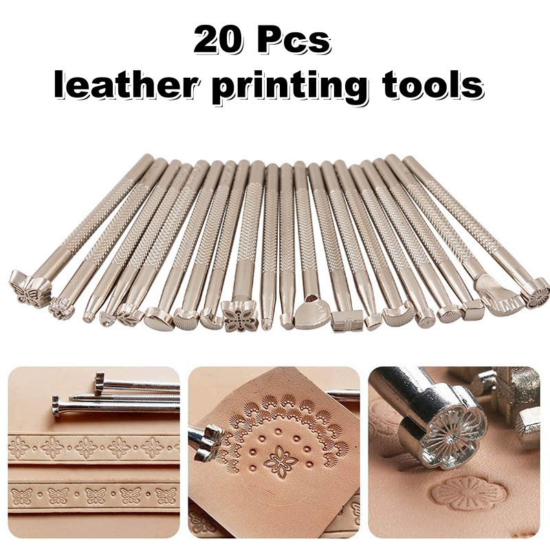 20Pcs Leather Stamping Tools L - Leather Work Organiser recension och pris