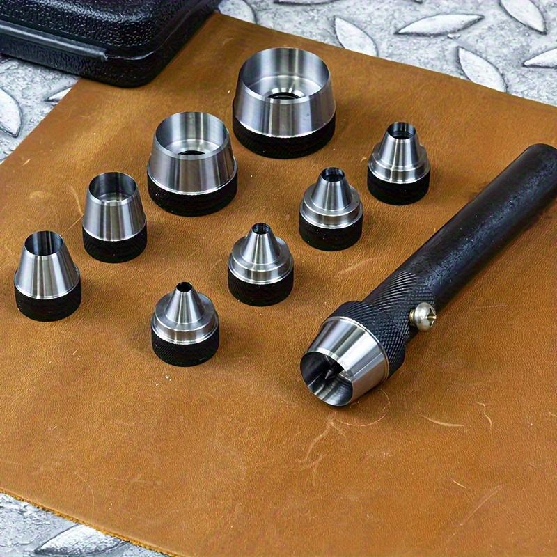 10Pcs Hollow Punch Set Heavy‑D - Leather Work Organiser recension och pris