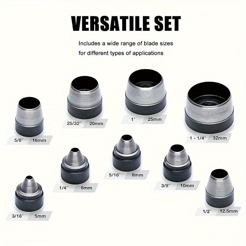 10Pcs Hollow Punch Set Heavy‑D - Leather Work Organiser recension och pris