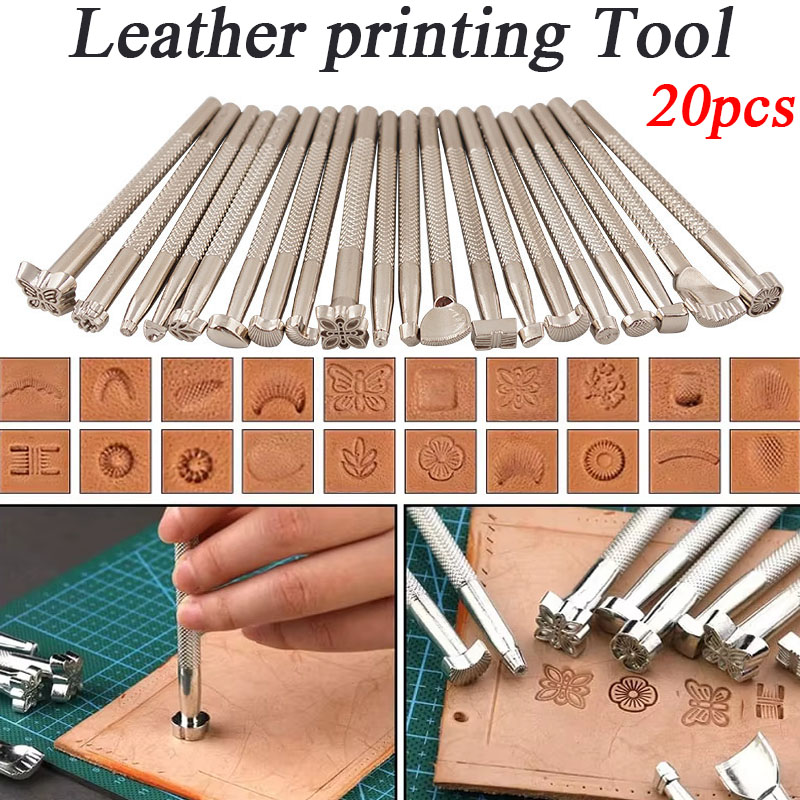 20pcs Leather Seal Carving Too - Leatherworking Equipment recension och pris