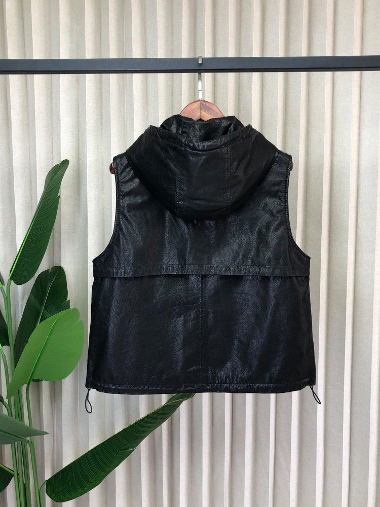 Work Ladies Casual Genuine Lea - Leather Work Jacket With Hood recension och pris