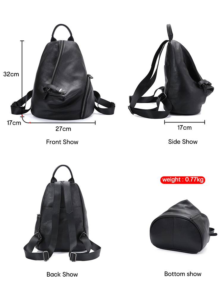 Zency Women's Genuine Leather  - Leather Work Backpack recension och pris