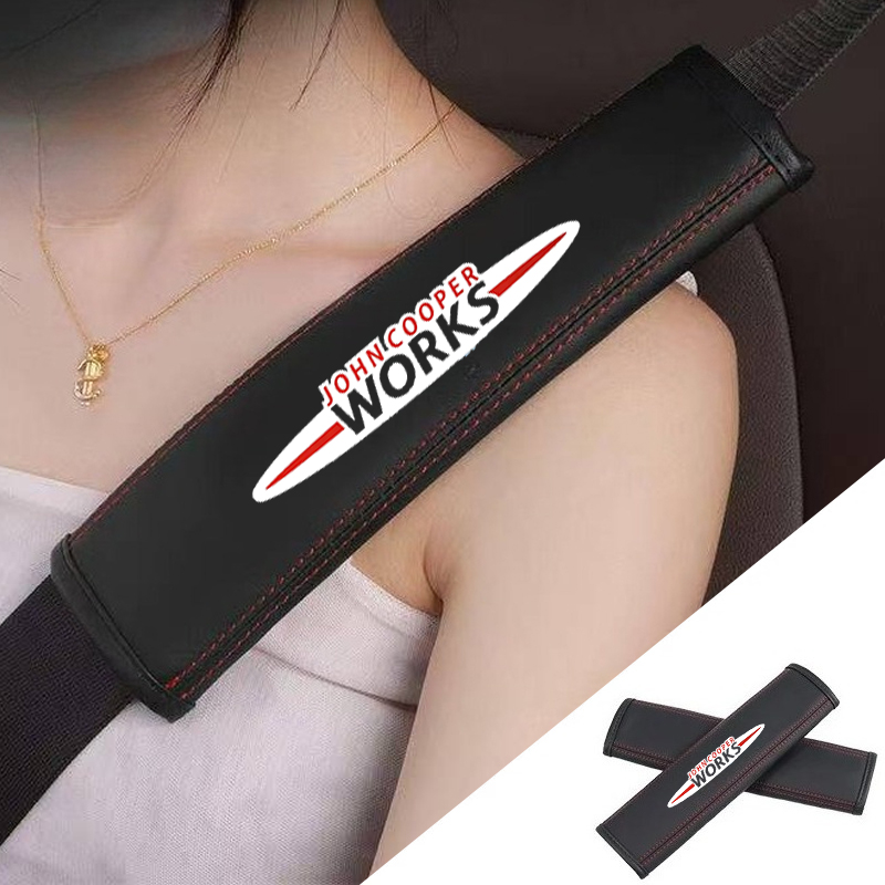 2pcs Car seat belt Nappa leath - Leather Works Near Me recension och pris