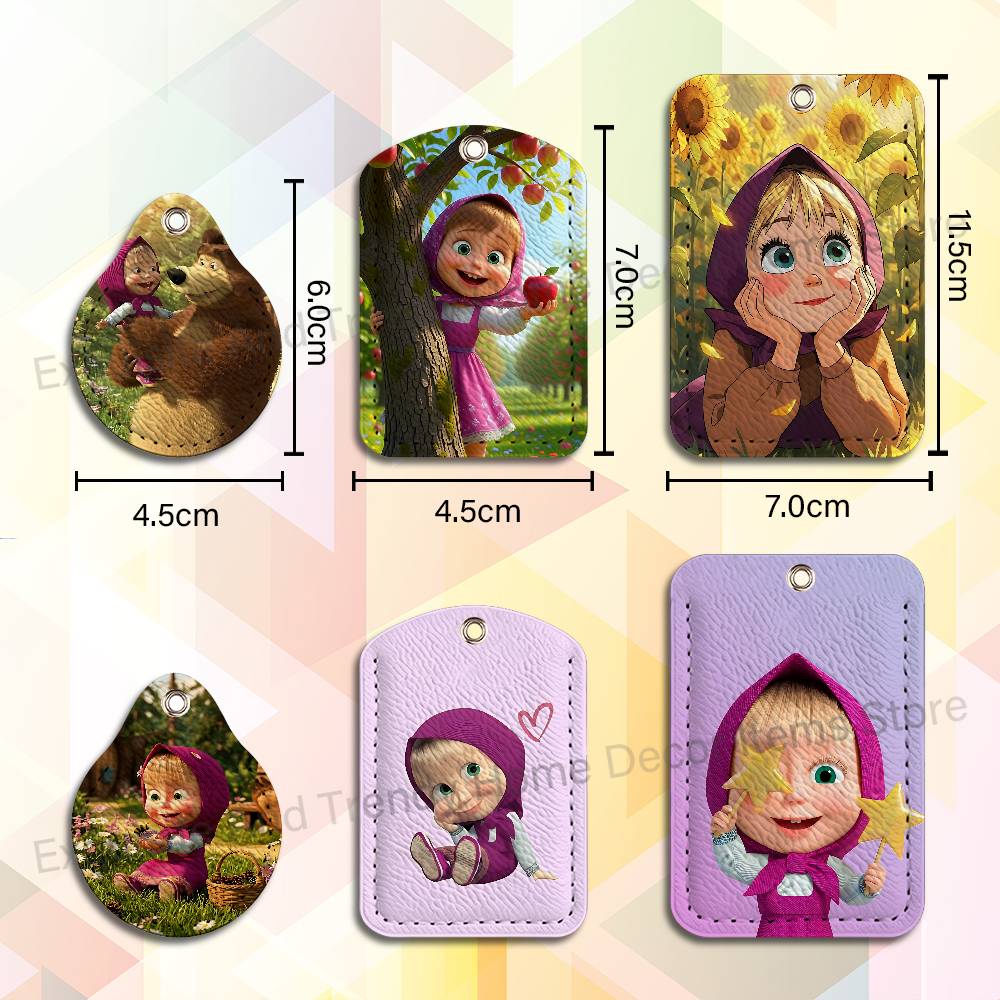 Cute M-Masha And Bears Holder  - Leather Work Is recension och pris