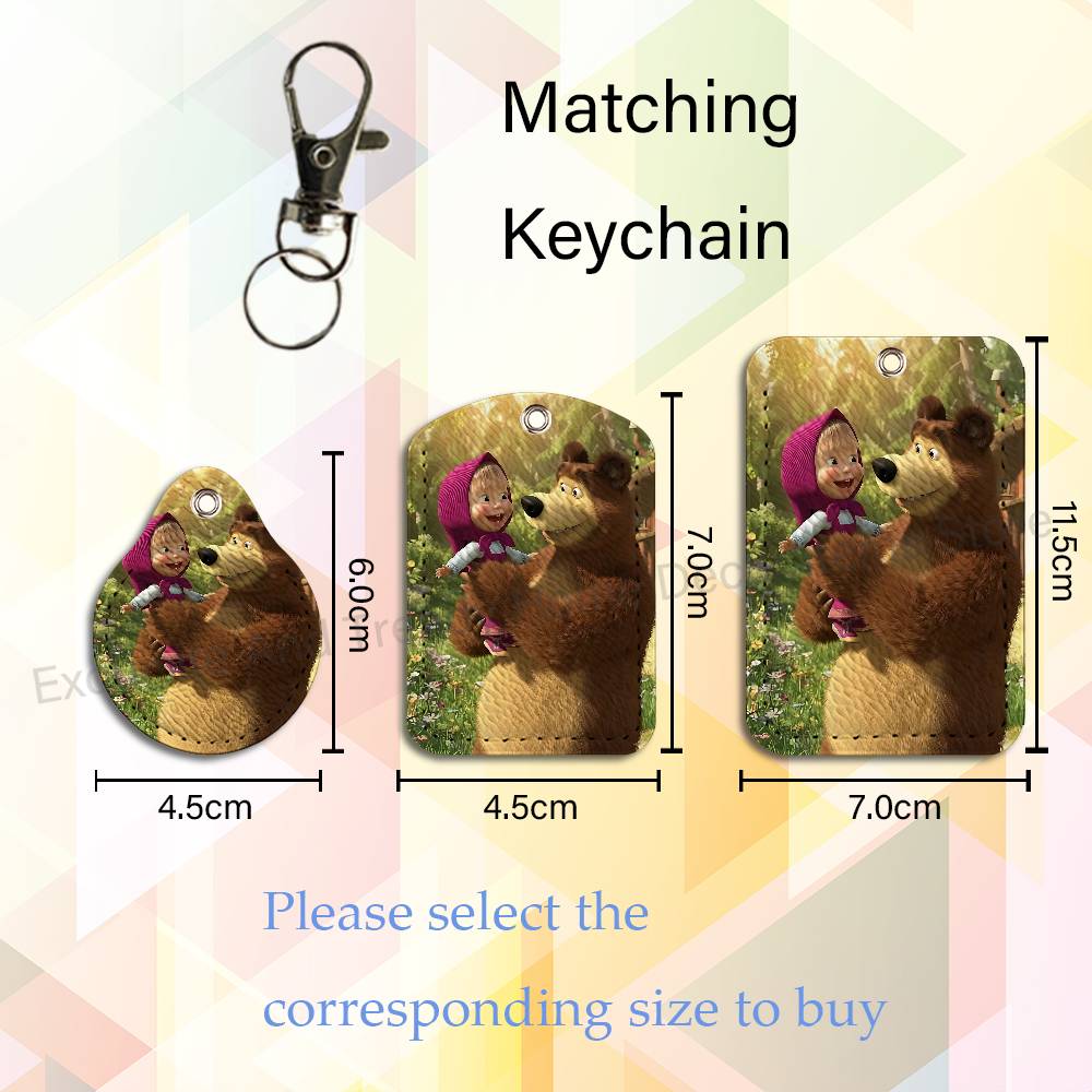 Cute M-Masha And Bears Holder  - Leather Work Is recension och pris