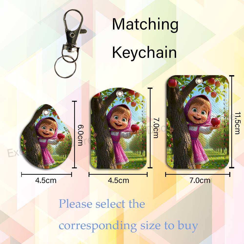 Cute M-Masha And Bears Holder  - Leather Work Is recension och pris