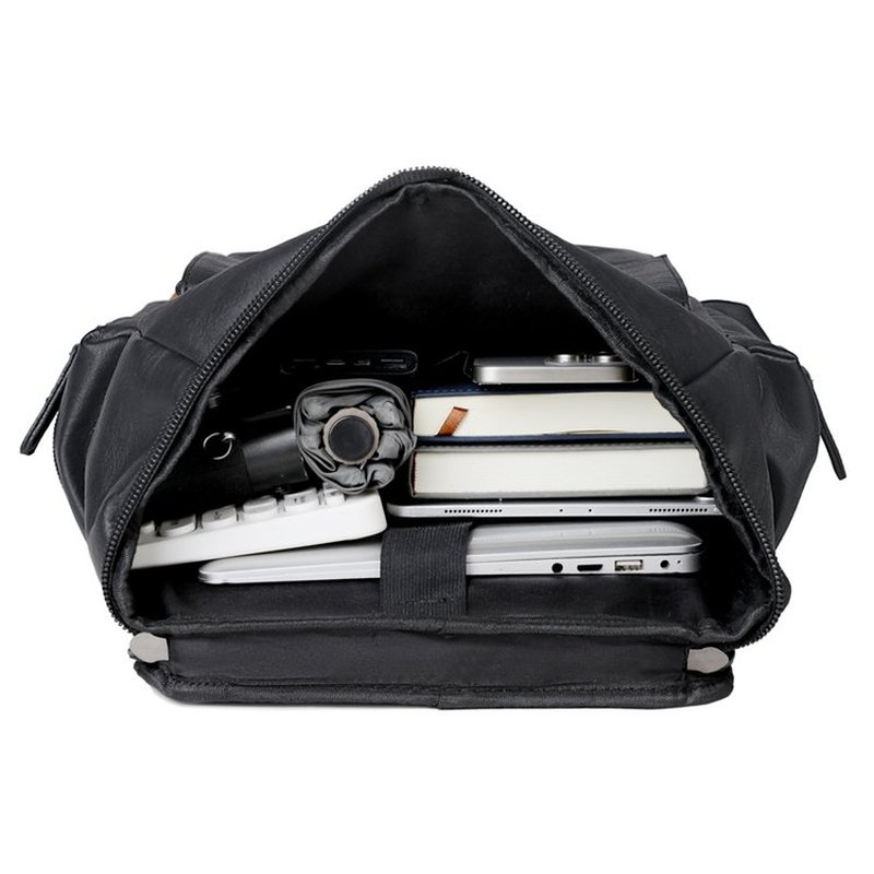 New Vintage Men's Leather Back - Leather Work Backpack recension och pris