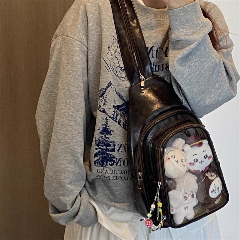 JIAERDI Anime Ita Bag Fits 20c - Leather Work Backpack recension och pris