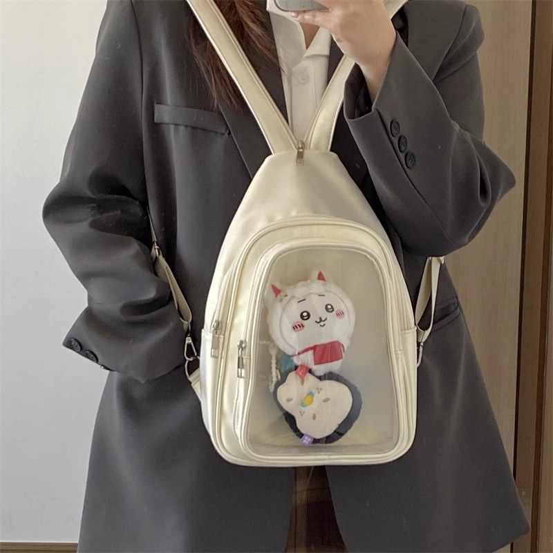 JIAERDI Anime Ita Bag Fits 20c - Leather Work Backpack recension och pris