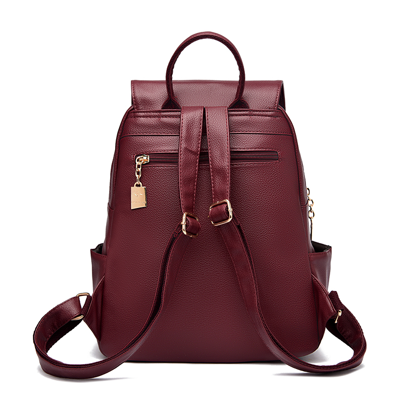 2026 NEW Women High Quality Le - Leather Work Backpack recension och pris