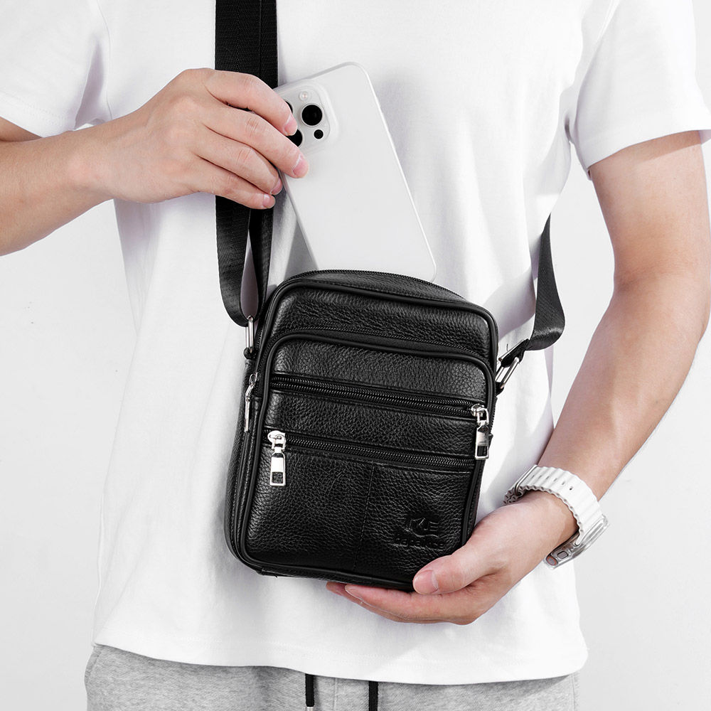 Men's Shoulder Bag Business Ca - Leather Work Bag Men recension och pris