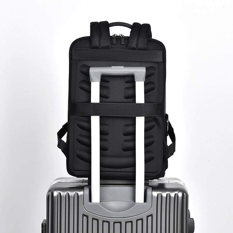 PU Leather Men's Backpack USB  - Leather Work Backpack recension och pris