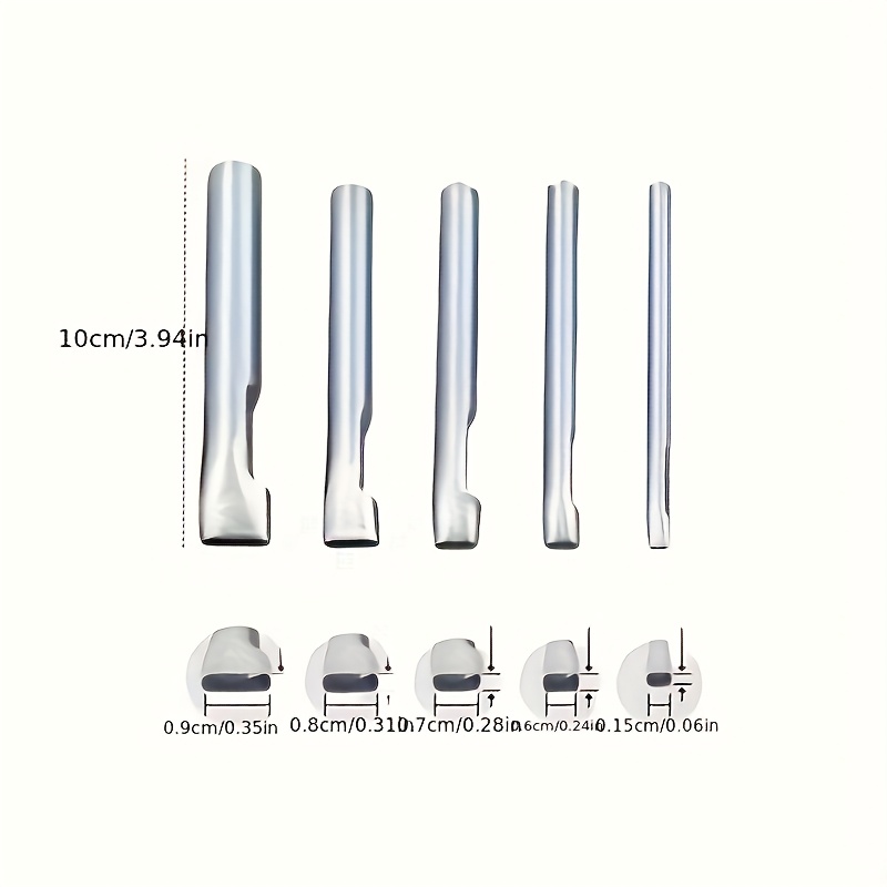 5pcs Leather Oblong Belt Hole  - Leatherworking Equipment recension och pris
