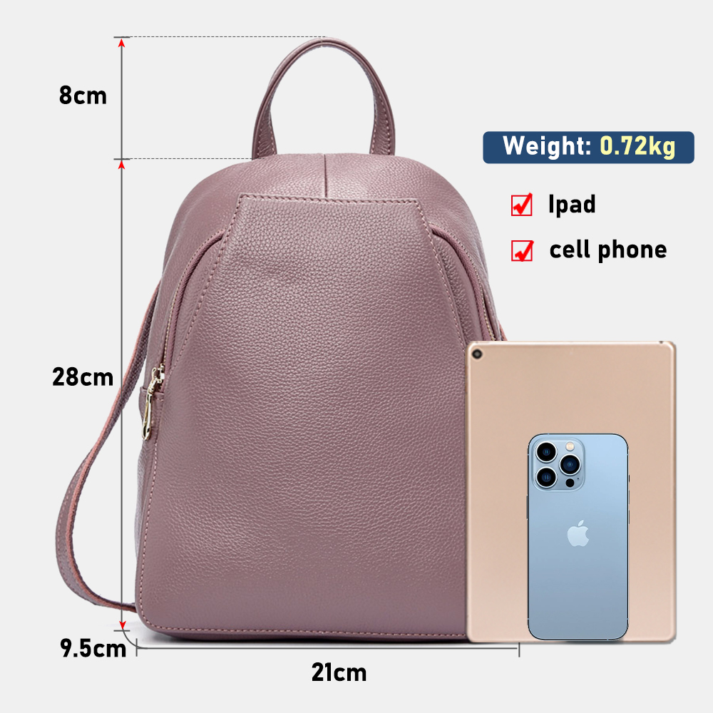 Zency Charm Women Backpack 100 - Leather Work Backpack recension och pris