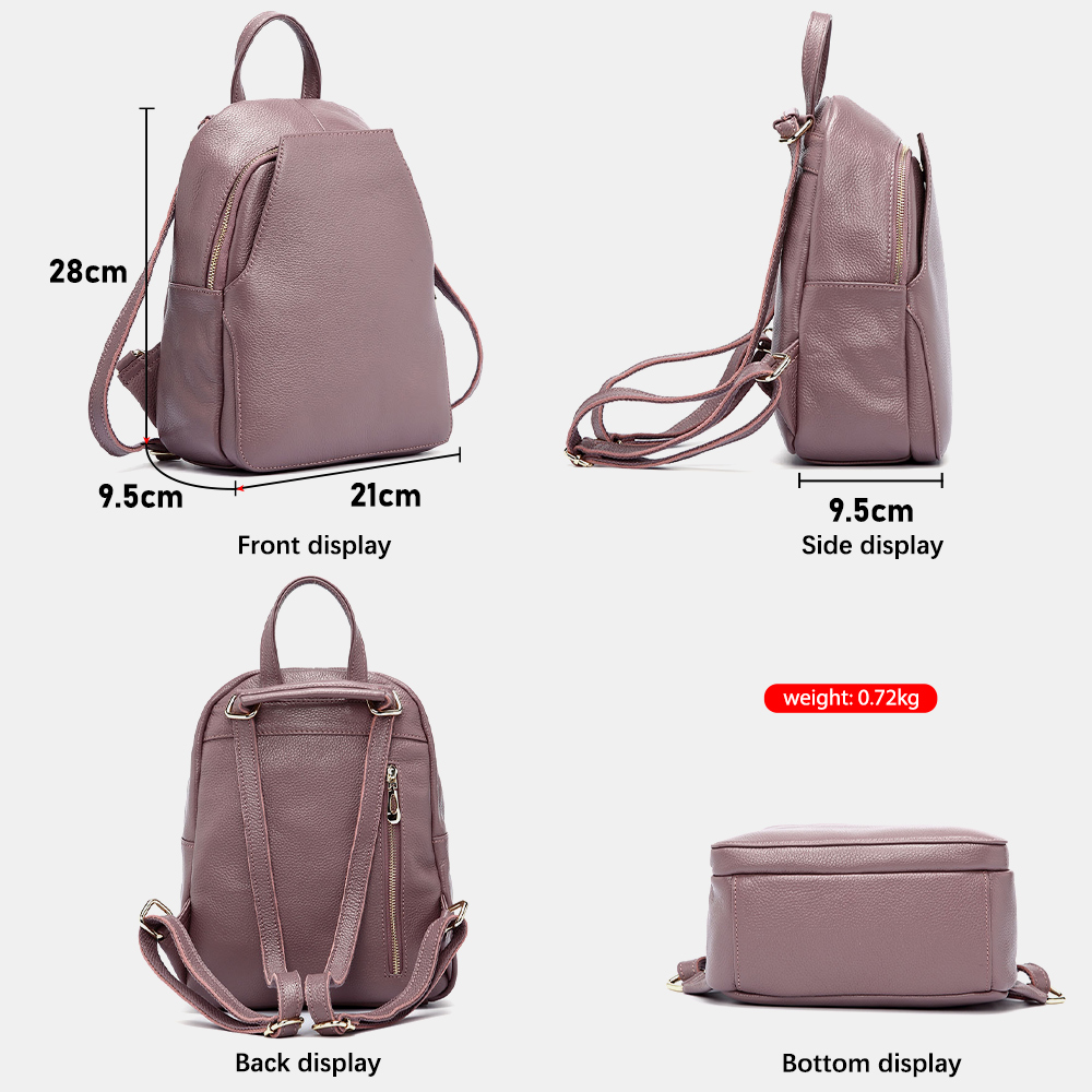 Zency Charm Women Backpack 100 - Leather Work Backpack recension och pris