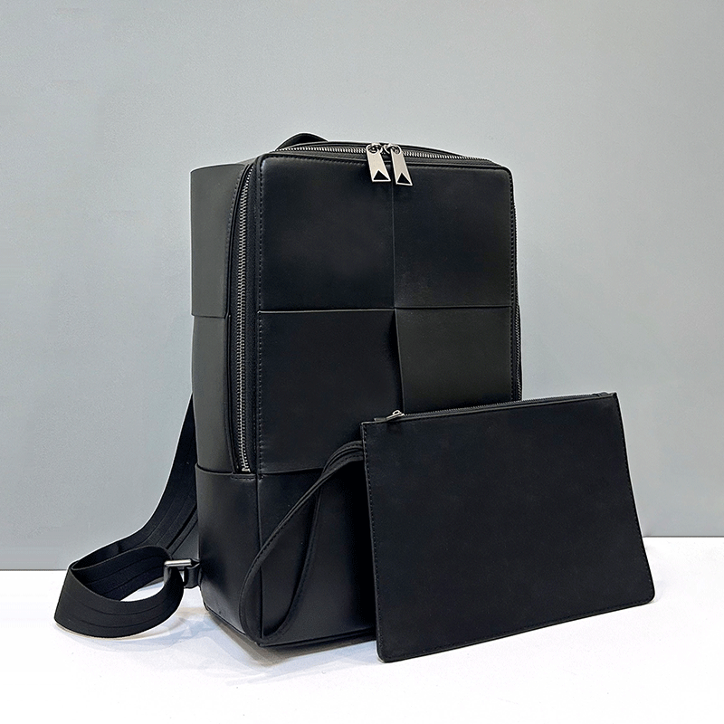 Fashionable Large Capacity Lea - Leather Work Backpack recension och pris
