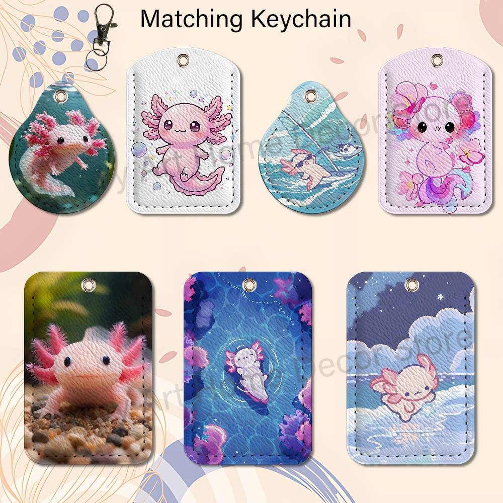 Cute pink A-Axolotl Cartoon Ho - Leather Work Is recension och pris