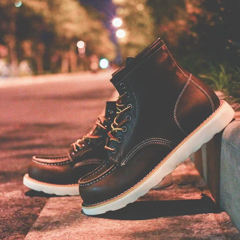 Genuine Leather Men's Boots Vi - Leather Work Organiser recension och pris