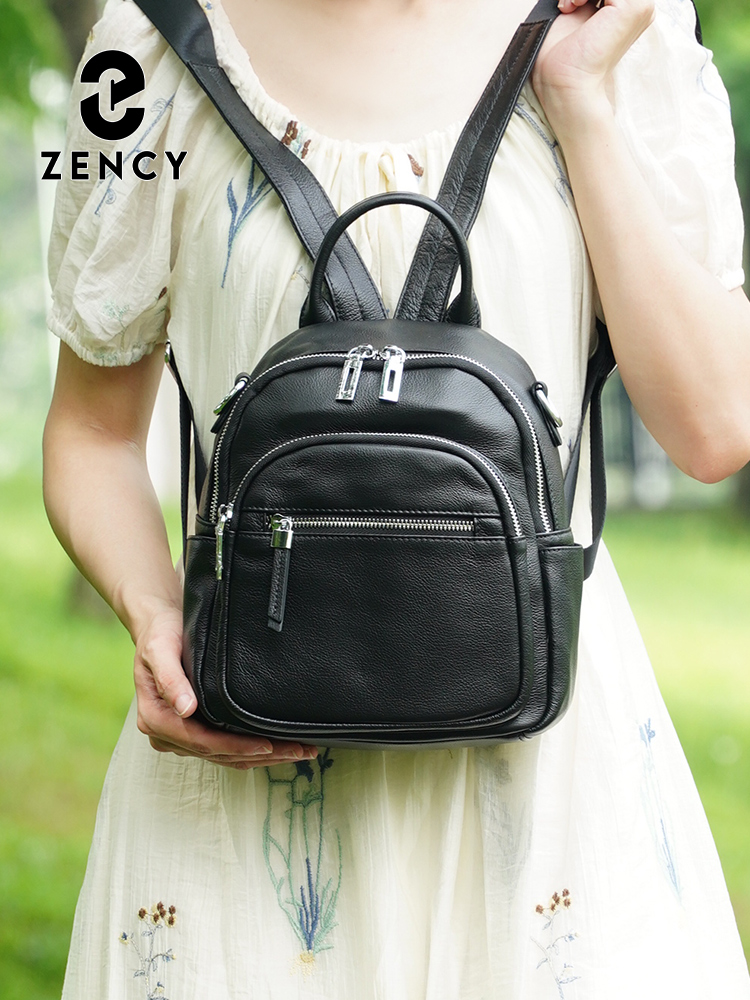 Zency Genuine Leather Small Ba - Leather Work Backpack recension och pris