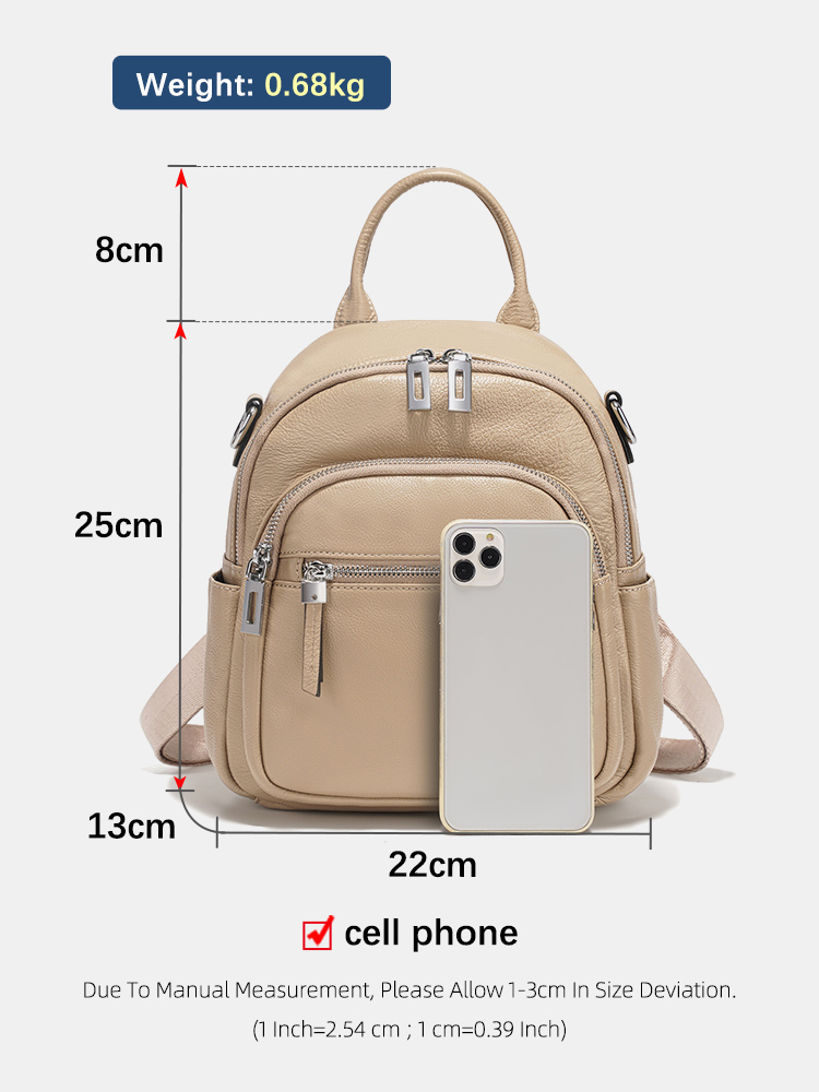 Zency Genuine Leather Small Ba - Leather Work Backpack recension och pris