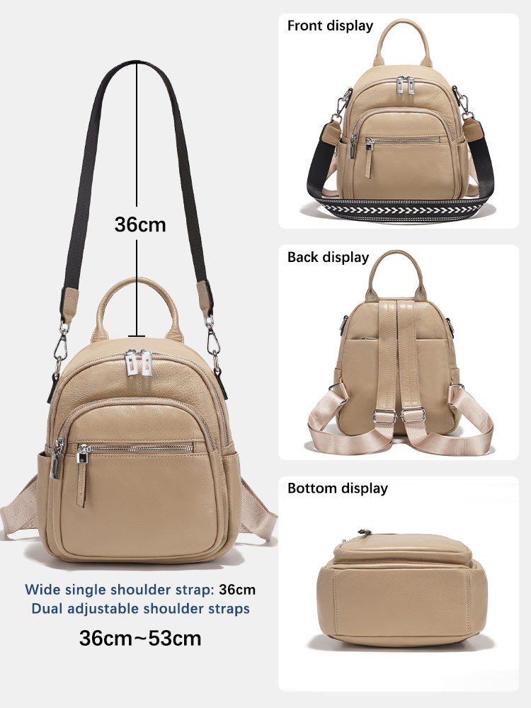 Zency Genuine Leather Small Ba - Leather Work Backpack recension och pris
