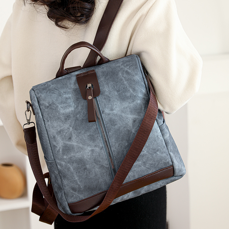 Fashion Anti-theft Backpack Fe - Leather Work Backpack recension och pris