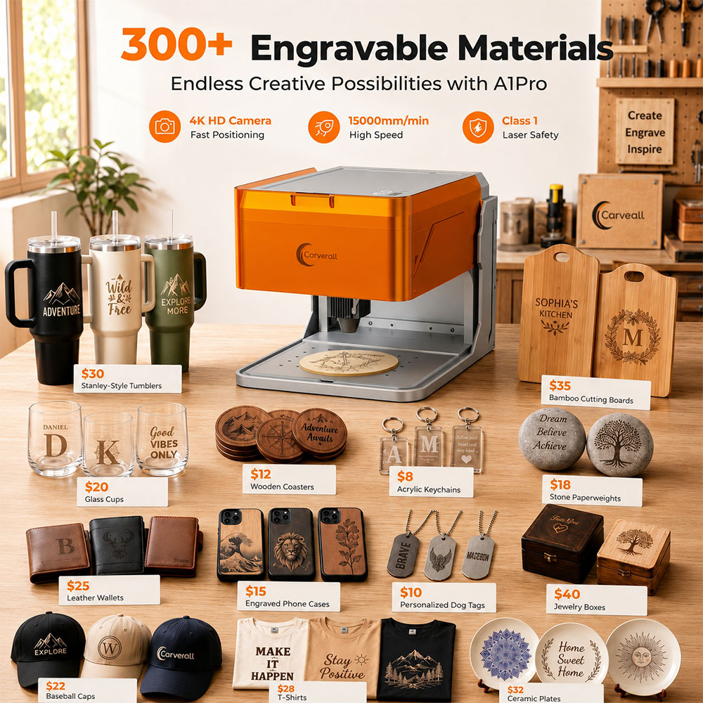 Carverall A1PRO 10W Laser Engr - Leatherworking Equipment recension och pris