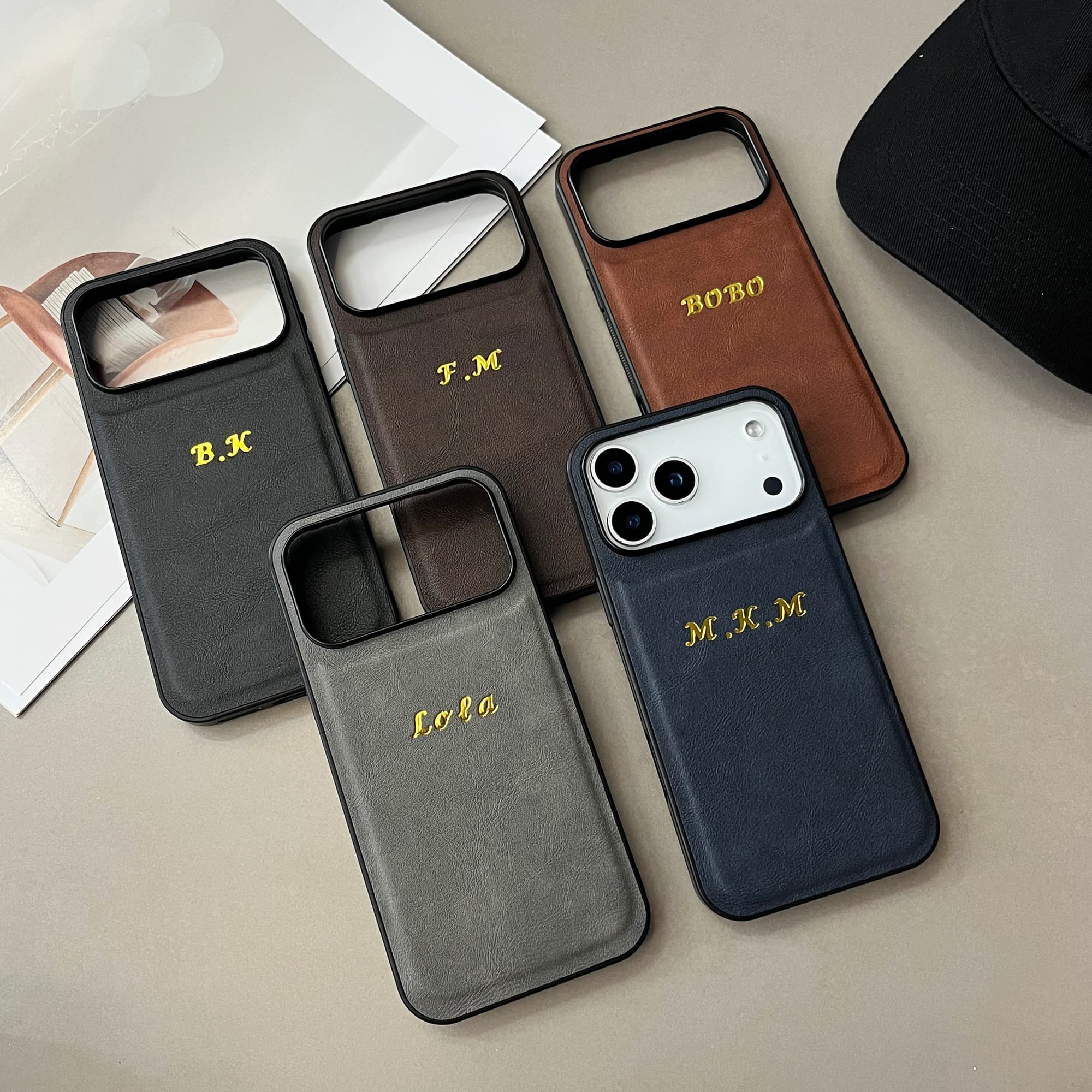 Luxury Custom Name Gold Hot Fo - Leatherwork Embossing recension och pris