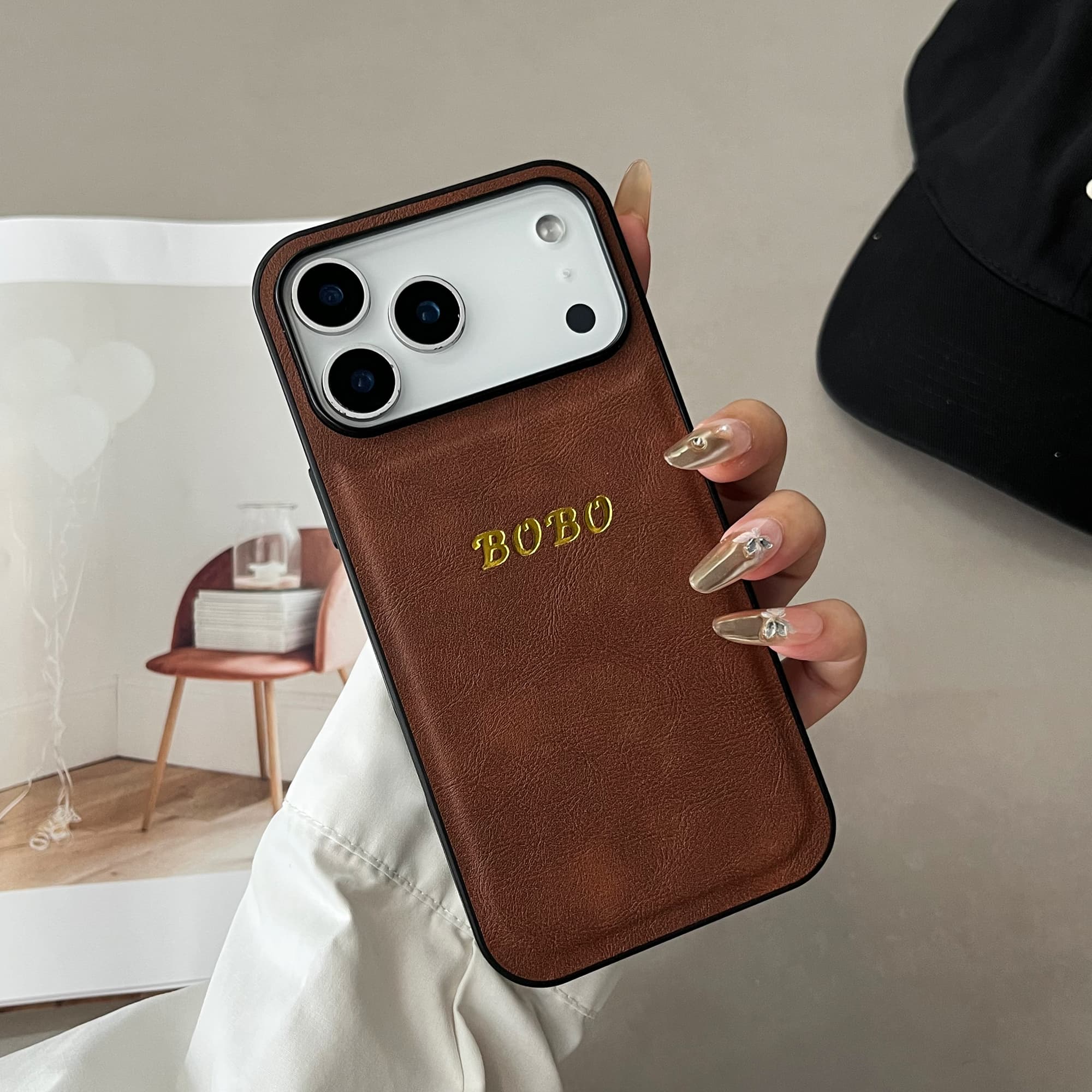 Luxury Custom Name Gold Hot Fo - Leatherwork Embossing recension och pris