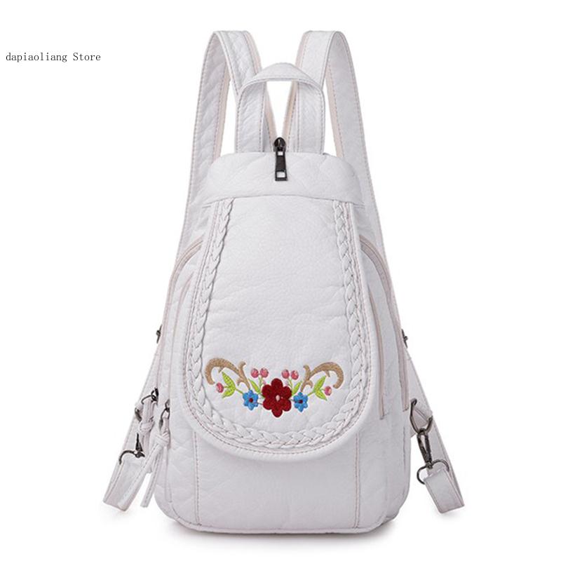 Women Small Chest Bags Fashion - Leather Work Backpack recension och pris